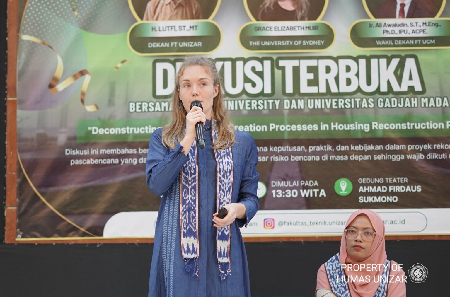 Kolaborasi Internasional: UNIZAR Gelar Diskusi Terbuka Bersama Sydney University dan UGM Bahas Risiko Bencana dalam Rekonstruksi Perumahan