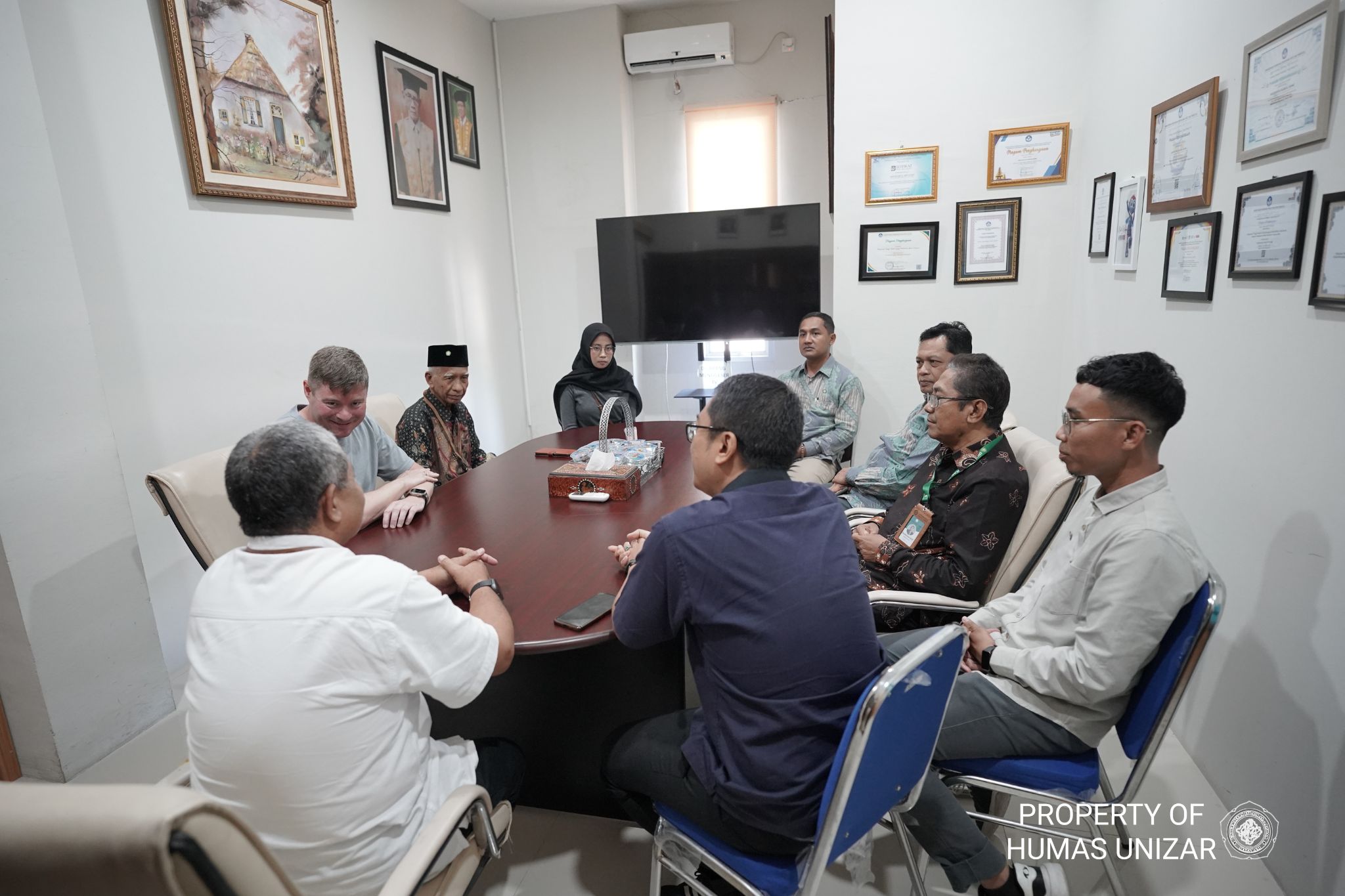 UNIZAR Sambut Kunjungan Prof. Theis Raaschou Andersen, Director of Research VIA University Denmark: Bahas Peluang Kolaborasi Internasional