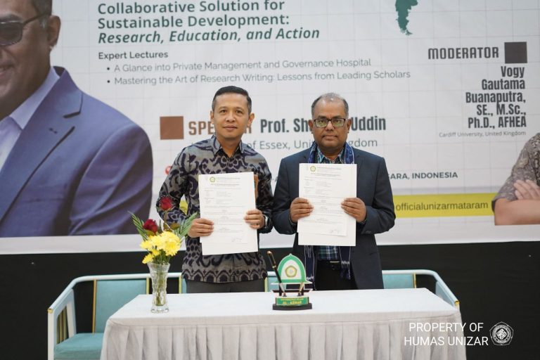 UNIZAR Resmi Miliki Adjunct Professor dari Inggris: Langkah Strategis Menuju Kolaborasi Global dan Peningkatan Kualitas Akademik