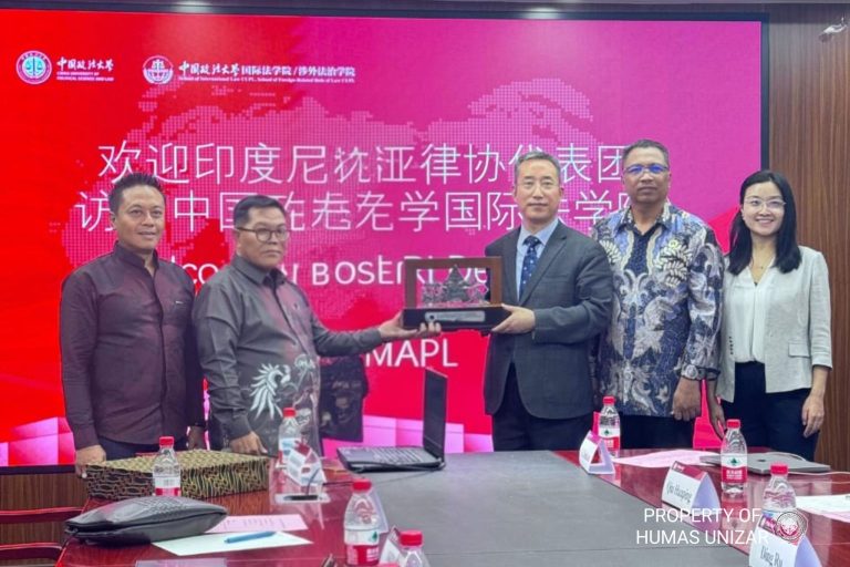 Fakultas Hukum UNIZAR dan CUPL Beijing Jalin Kemitraan Strategis Akademik Internasional